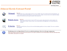 Tablet Screenshot of access.johnsonelectric.com