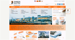 Desktop Screenshot of johnsonelectric.com